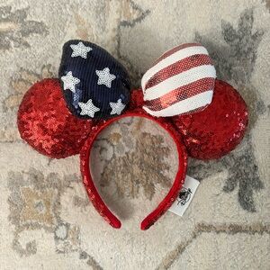 4th of July Stars and Stripes Disney Parks Minnie Ears